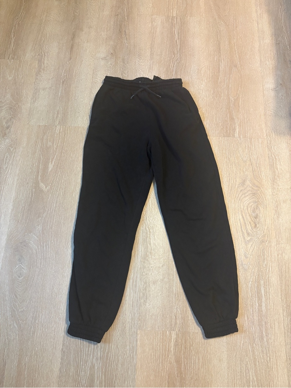 H&M Black Jogger Sweatpants with Drawstring